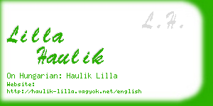 lilla haulik business card